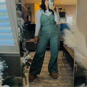 Women's Maxi Cargo Jumpsuit - Universal Thread™ Olive Green Small